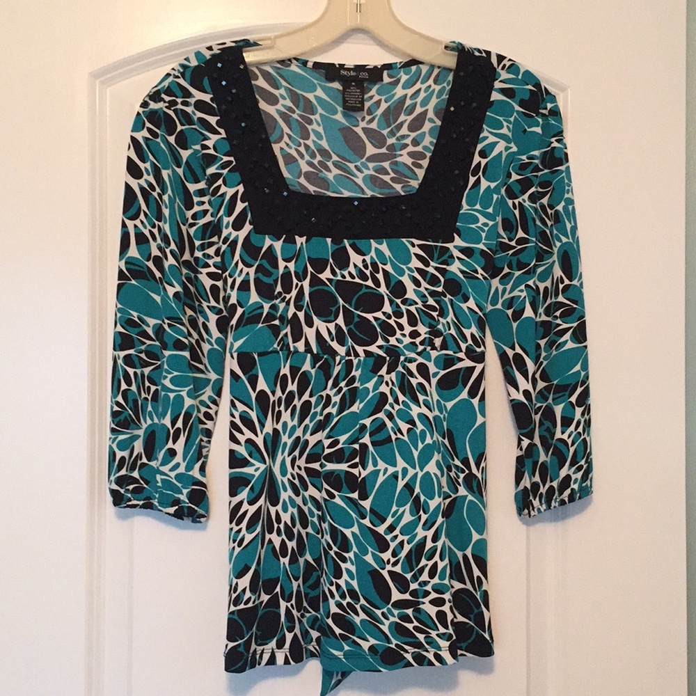 Style & Co Patterned Top